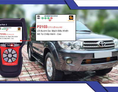 Hướng dẫn sửa chữa mã lỗi P2103 trên 2013 Toyota Fortuner L4 2.5L (2TR-FE)