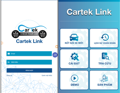 Hướng dẫn sử dụng app Cartek Link CARTEK LINK