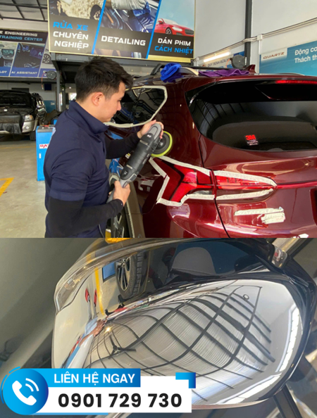Đánh bóng xe ô tô 