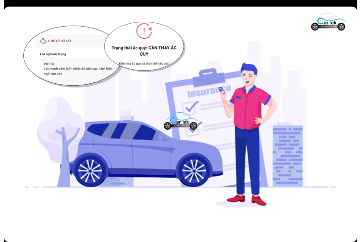 CarTek Insurance – Thiết bị chẩn đoán dành cho Công ty Bảo hiểm ô tô